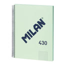 MILAN CUADERNO ESPIRAL FORMATO A4 CUADRICULA 5X5MM - 80 HOJAS DE