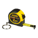 MINI FLEXÓMETRO 2M X 13MM COM CHAVEIRO EM CONTENTOR DE PLÁSTICO F