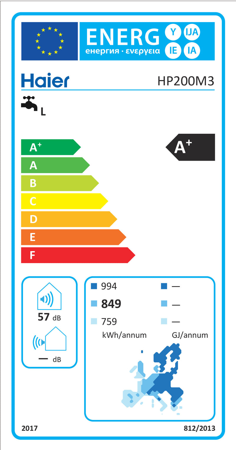 Haier HP200M3 cilindro de água e aquecedor a gás Vertical Tanque