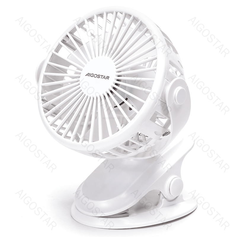 VENTILADOR PORTÁTIL COM CLIP DE 6 POLEGADAS, 5 PÁS, 3 VELOCIDADES