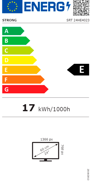 TV STRONG SRT24HE4023( 24" - 61 CM - LED HD READY  - 1366 X 768