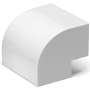 CABO PVC EM FORMA QUADRADA BRANCA 40*25MM 4PCS