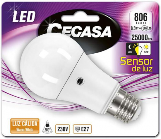 BOM CEGASA LED 806LM 8.5W 2700K 326115