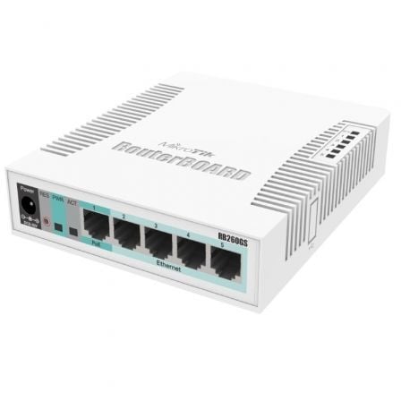 SWITCH MIKROTIK CSS106-5G-1S 6 PUERTOS RJ45 101001000 SFP POE