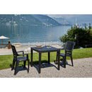 MESA DE JARDIM QUADRADA COR: BRANCO 78X78X72CM MODELO: BALI IPAE