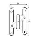 BLÍSTER DOBRADIÇA SEM REMATE PN07 DIREITA 100X58MM IN EDM