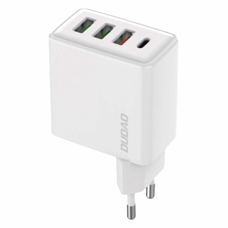 ALIMENTADOR COMUTADO 3 USB-A  1 USB-C PD QC3.0 20W BRANCO