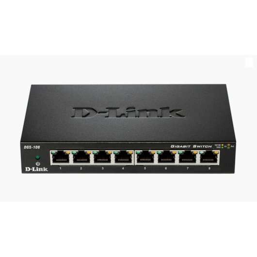 D-Link DGS-108 switch de rede Não-gerido L2 Gigabit Ethernet (10/