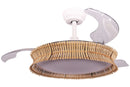 VENTILADOR TECHO FM VR1200 107CM RETRAC RUSTICO