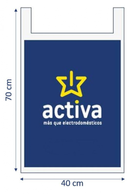 ACTIVA BOLSA PLASTICO GRANDE 300 UD 40X70