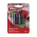 APLI PACK DE 2 RECAMBIOS DE CARTUCHO DE TINTA PARA ETIQUETADORAS