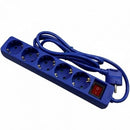REGLETA CON INTERRUPTOR PHASAK BN 0825 5 TOMAS DE CORRIENTE CABLE