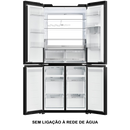 FRI. HAIER HCKR7819DWGB 190X83 4P NF CRISTAL NEGRO