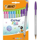 BOLÍGRAFOS DE TINTA DE ACEITE BIC CRISTAL FUN 524176 10 UNIDADES