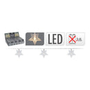 GRINALDA BRANCO FRIO 10 ESTRELAS LEDS A PILHAS IP20 1,3M