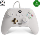 MANDO XBOX POWER A CON CABLE BLANCO