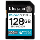TARJETA DE MEMORIA KINGSTON CANVAS GO! PLUS 128GB SD XC CLASE 10