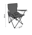 CADEIRA DE PESCA RESISTENTE DOBRÁVEL CINZA CLARO