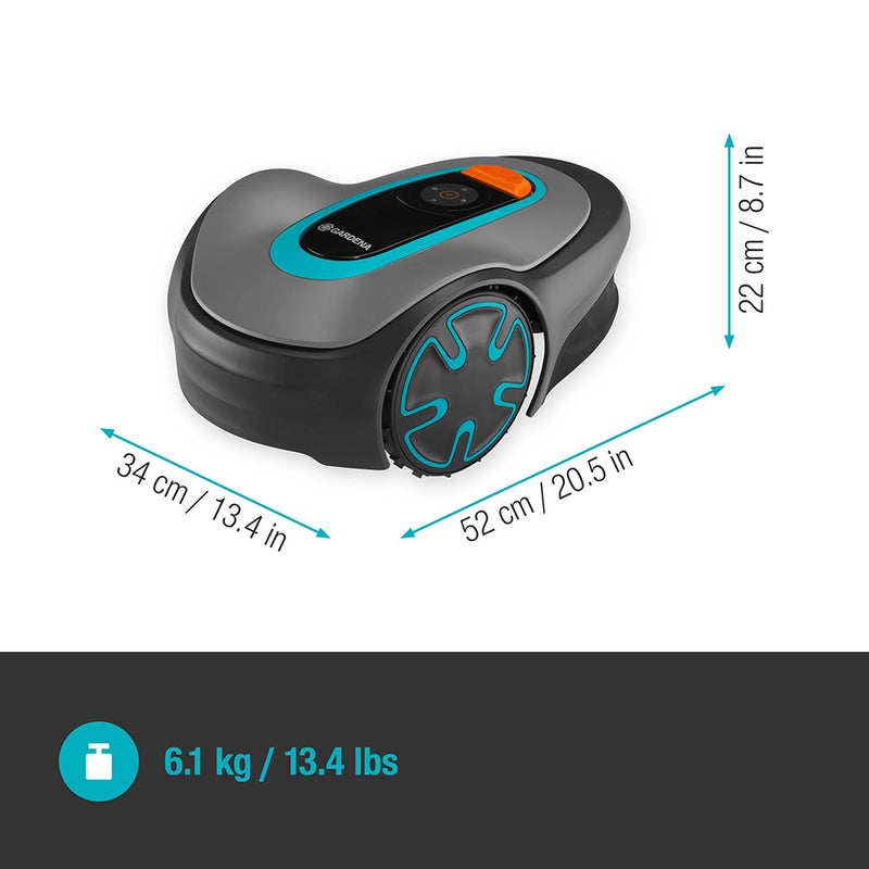 S.OF. ROBOT CORTA-RELVA SILENO PARA JARDINS 15201-34 GARDENA