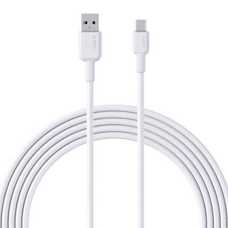 CABO AUKEY CB-NAC1 USB-A PARA USB-C 1M (BRANCO)