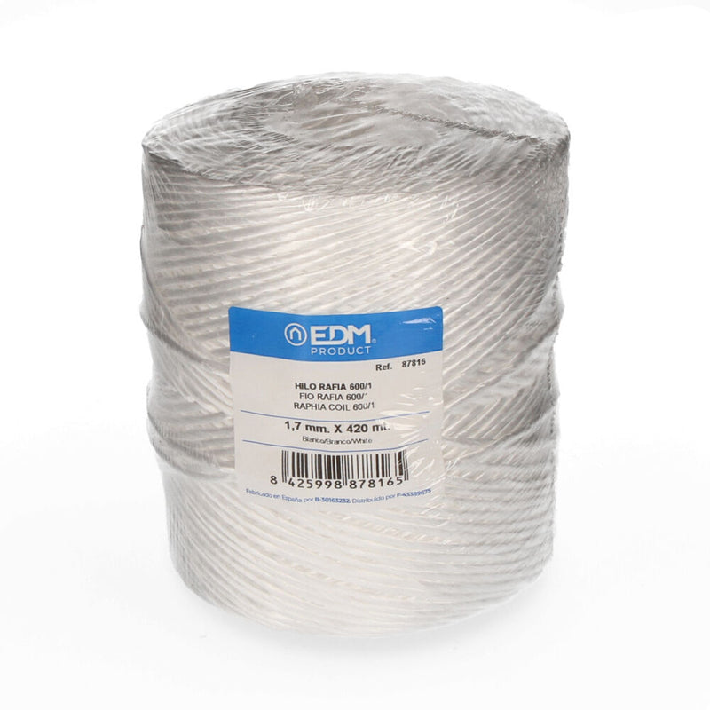 FIO RAFIA 600/1 BOBIAN 750G/420M BRANCO EDM