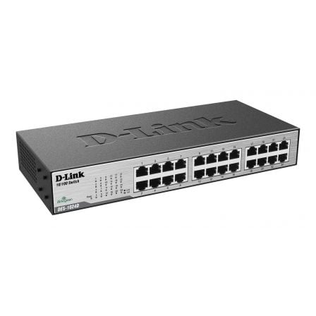 24-PORT 10100MBPS FAST ETHERNET UNMANAGED SWITCH DESKTOPRACKMOUNT