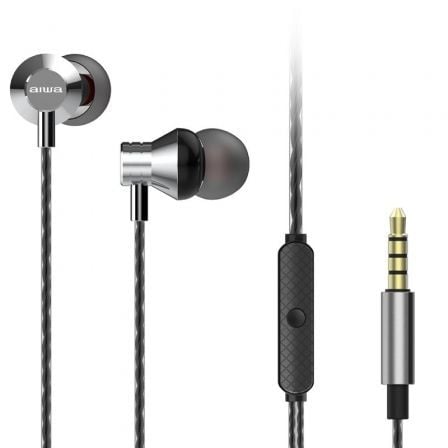 AURICULARES INTRAUDITIVOS AIWA ESTM-50SL CON MICROFONE JACK 3.5 P