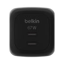 CARGADOR BELKIN 2XUSB C 65W GAN CARGA RAPIDA NEGRO