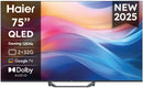 TV HAIER 75" H75S80FUX UHD QLED GOOGLETV PEANA