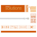 VARÃO EXTENSÍVEL ROSCA 8MM 50-85CM BRANCO 2 UNID. CINTACOR - STOR