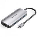 DOCKING USB TIPO-C VENTION TOFHB 1XHDMI 3XUSB 1XUSB TIPO-C 1XUSB
