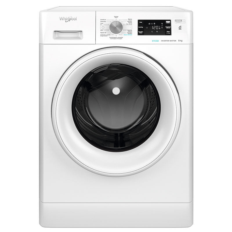 MÁQUINA DE LAVAR ROUPA WHIRLPOOL 8KG FFB8258WVSP