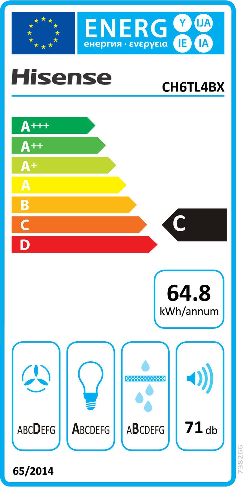 HISENSE - EXAUSTOR CH6TL4BX