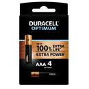 PILHA DURACELL     -OPTIMUM AAA(LR03)K4( OPTIMUM  - LR03  - BLIST