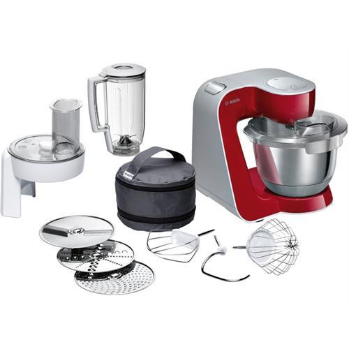 Bosch MUM58720 robô de cozinha 1000 W 3,9 l Cinzento, Vermelho, A