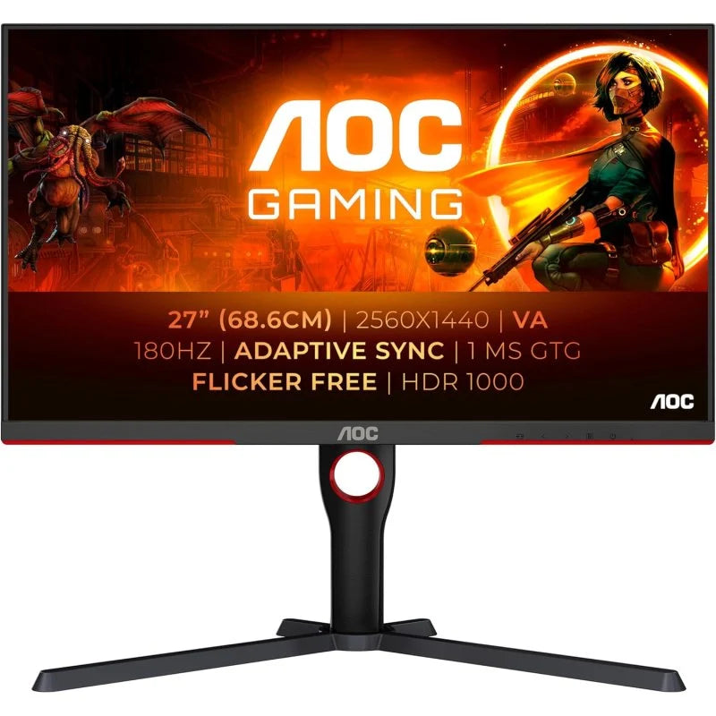 AOC G3 Q27G3XMN/BK monitor de ecrã 68,6 cm (27") 2560 x 1440 pix