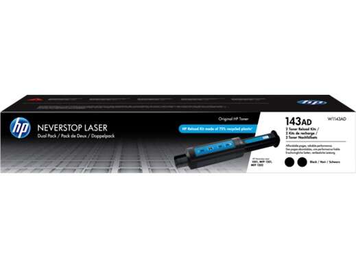 HP Kit com duas recargas de toner Neverstop Laser Original 143AD