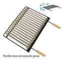 GAVETA COM GRELHA INOXIDAVEL 61X40X32CM IMEX EL ZORRO