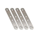 PLACA RETA PARA UNIÃO PLC14, AÇO INOXIDÁVEL, 120 X 19 X 2 MM. 4 U
