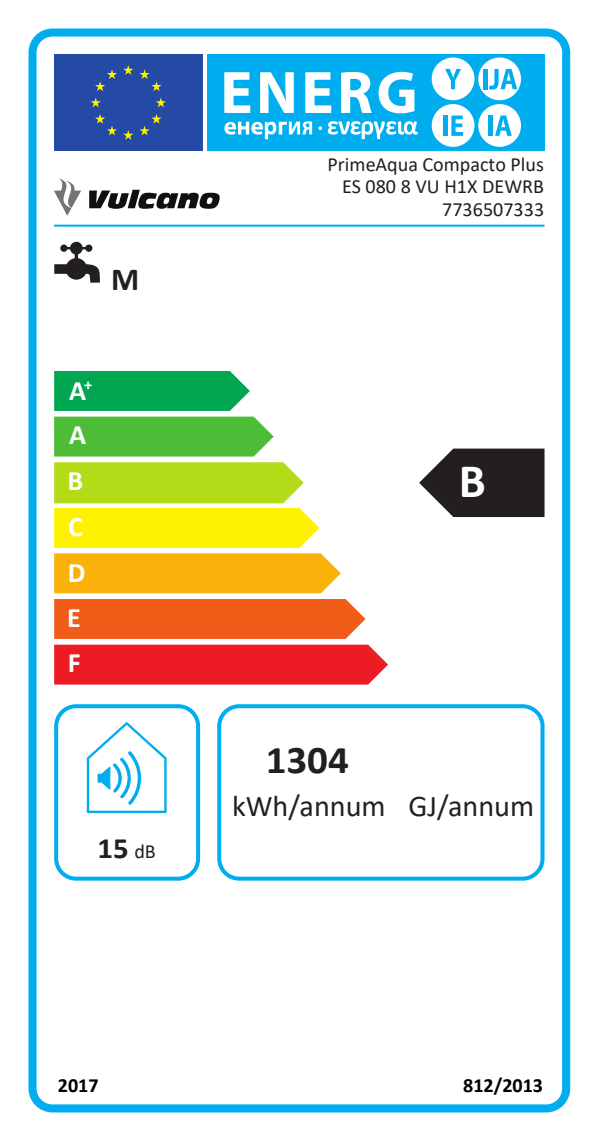 TERMOACUMULADOR VULCANO - ES 080 8 H1X DEWRB