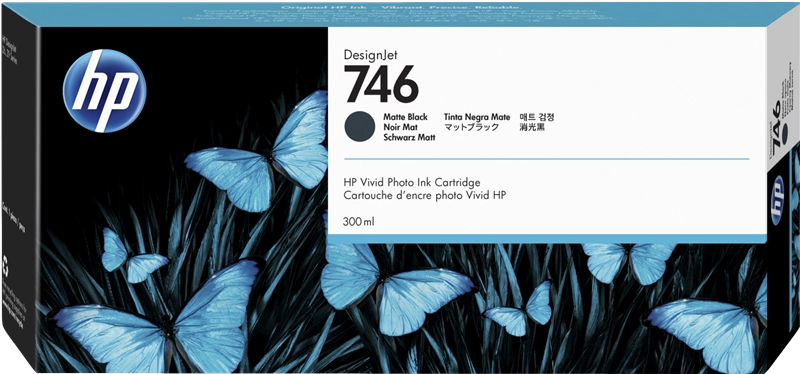 HP Tinteiro DesignJet 746 Preto Mate (300 ml)