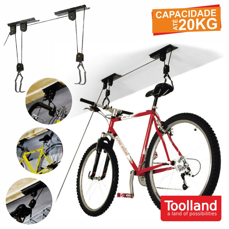 SUPORTE BICICLETA P TETO TOOLLAND