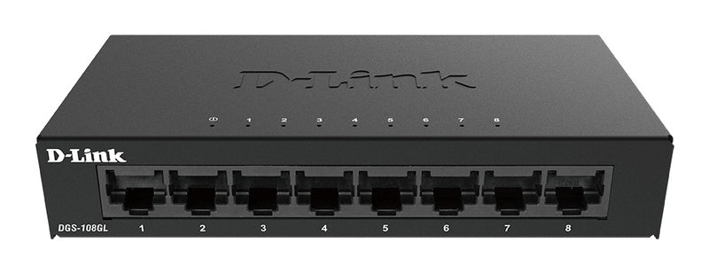 D-Link DGS-108GL Não-gerido Gigabit Ethernet (10/100/1000) Preto