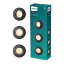 ANEL DE EMBUTIR REDONDO DE METAL, MODELO PERIDOT, BASCULANTE, GU1