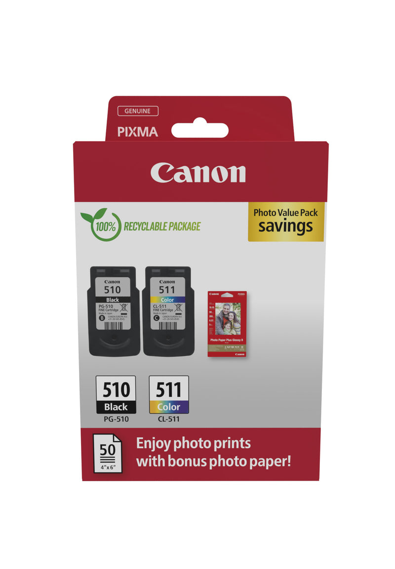 Canon 2970B017 tinteiro 2 unidade(s) Original Preto, Ciano, Magen