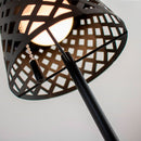 LUMINÁRIA DE MESA SOLAR GRETITA PRETA, Ø12 X 30 CM