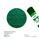 ROLO DE MALHA DE OCULTAÇAO COR VERDE 90G 1,5X50M
