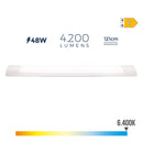 ARMADURA ELETRÓNICA LED 48W 6500K LUZ FRIA 4200LM 121,3X3,1X