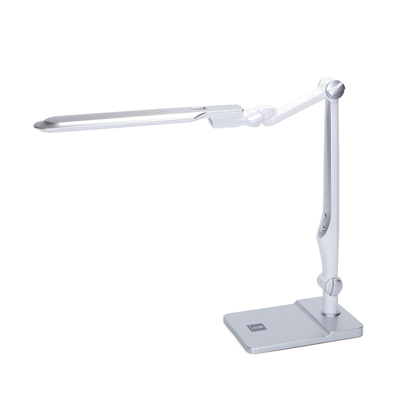 CANDEEIRO DE MESA LED REGULÁVEL PRATA 9W 3000-6500K