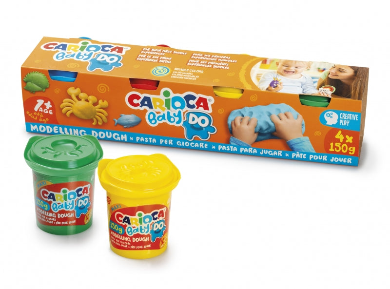 PACK CARIOCA BABY DO PASTA DE MODELAR +1 4X150ML - SUPER LIGERA -